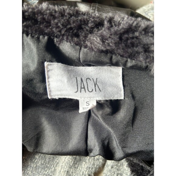 Women's Jack Black Faux Leather Suede Fleece Open Front Jacket Size S - Picture 6 of 6